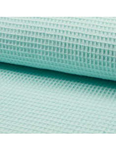 Tissu torchon nid d´abeille - Vert d´eau