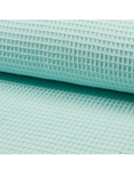 Tissu torchon nid d´abeille - Vert d´eau