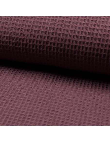 Tissu torchon nid d´abeille - Mauve