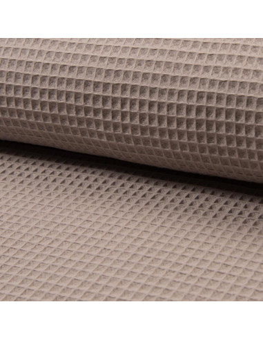 Tissu torchon nid d´abeille - Taupe