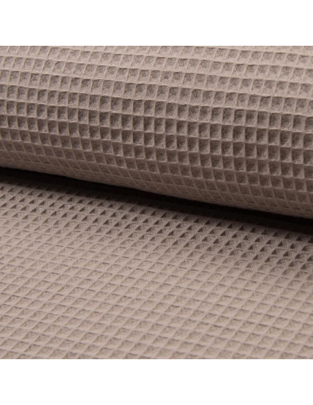 Tissu torchon nid d´abeille - Taupe