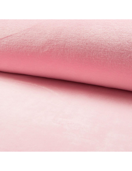 Tissu doudou câlin - Rose clair