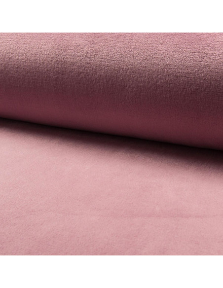 Tissu doudou câlin - Vieux rose