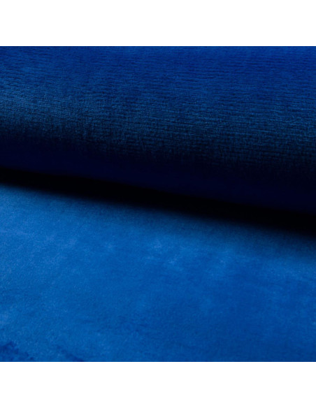 Tissu doudou câlin - Bleu royal