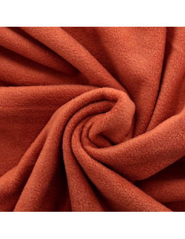Tissu polaire - Terracotta