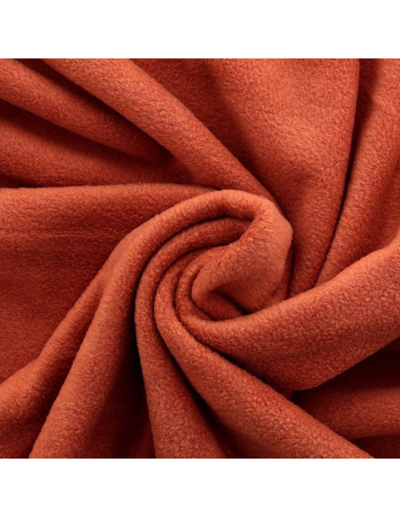 Tissu polaire - Terracotta