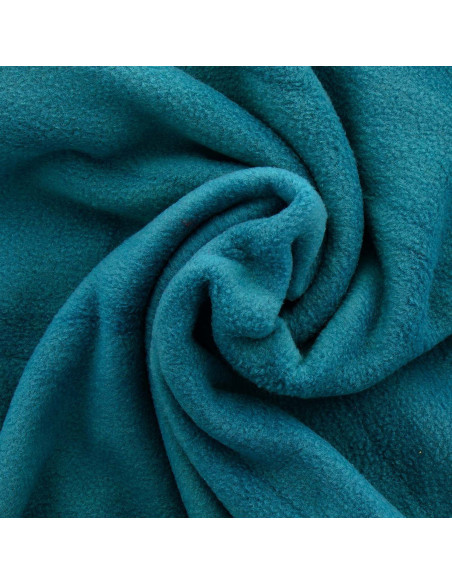 Tissu polaire - Bleu canard