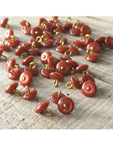 Bouton Perla - Terracotta