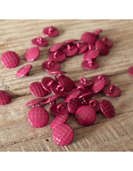 Bouton Damier - Grenadine