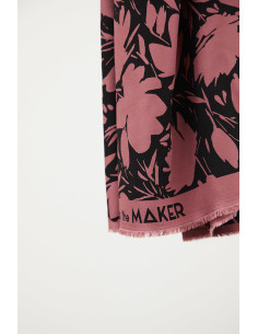 Tissu crêpe de viscose Leia - Bois de rose 2
