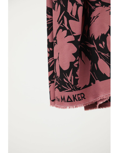 Tissu crêpe de viscose Leia - Bois de rose