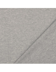 Tissu jersey rayé lurex - Gris 2