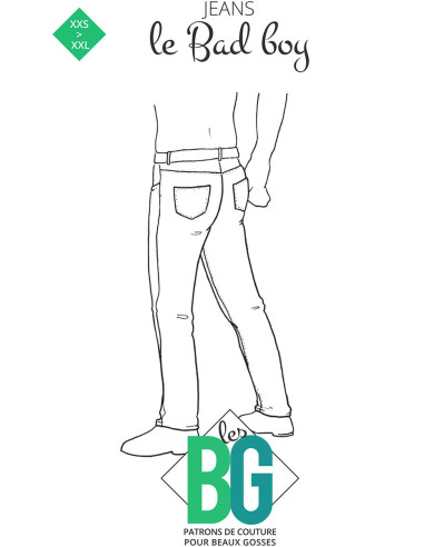 Patron de jeans Le Bad Boy - Les BG