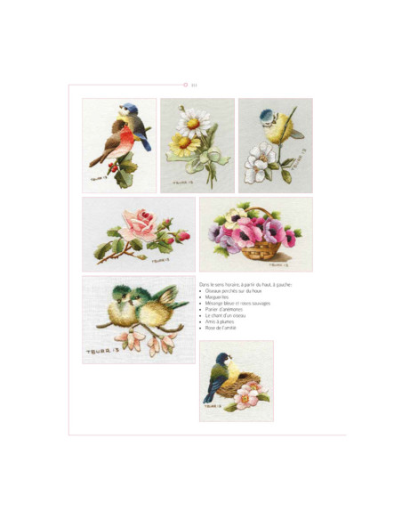 Livre transferts en broderie traditionnelle