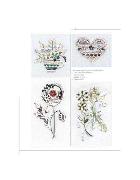 Livre transferts en broderie traditionnelle
