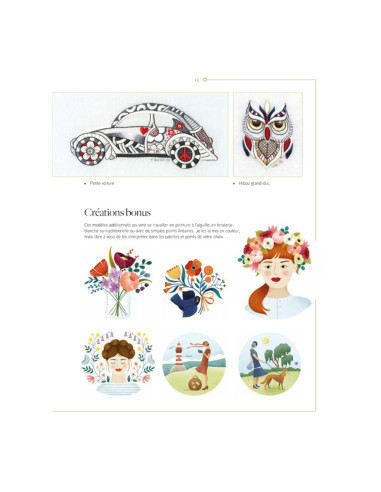 Livre transferts en broderie traditionnelle