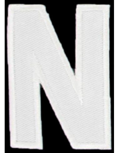 Écusson thermocollant lettre N