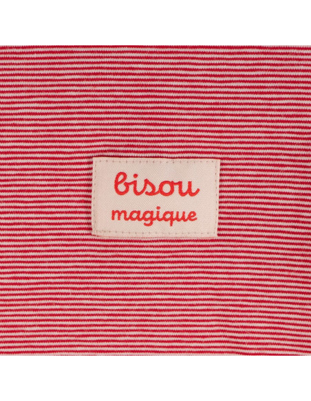 Lot de 5 étiquettes tissées - Bisou Magique