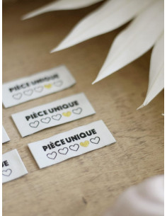 Lot de 6 étiquettes à coudre - Pièce unique 2