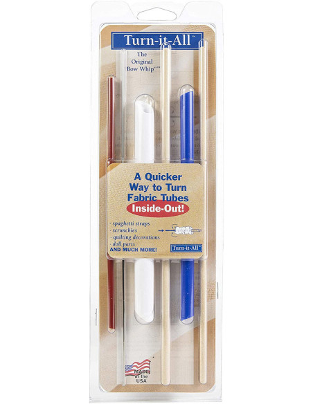 Outil pour retourner un tube de tissu Turn-it-All
