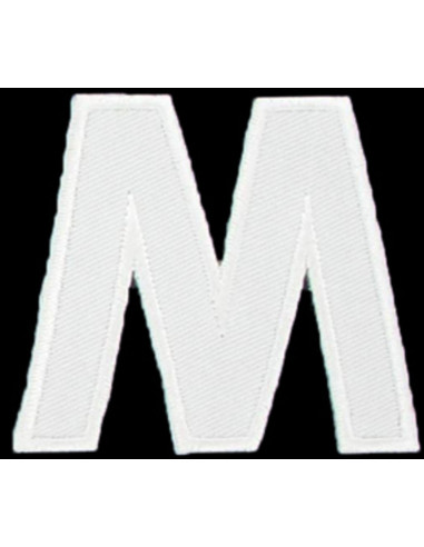 Écusson thermocollant lettre M ou W