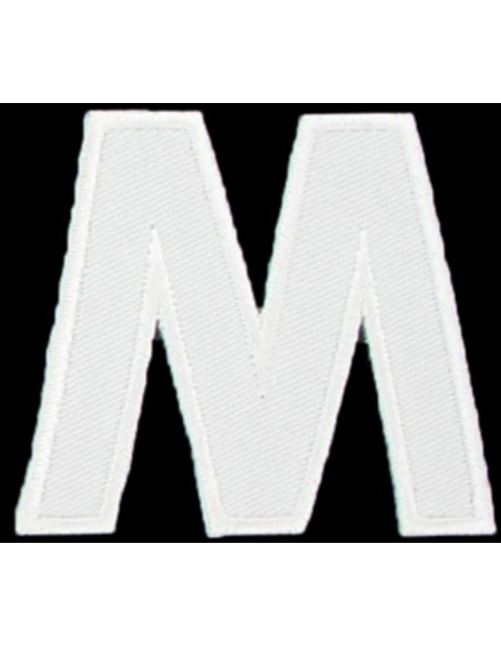 Écusson thermocollant lettre M ou W