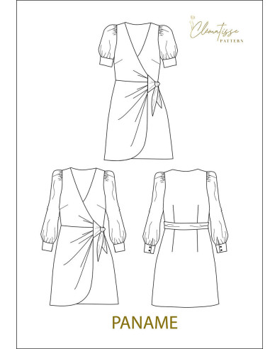 Patron de robe Paname - Clématisse Pattern