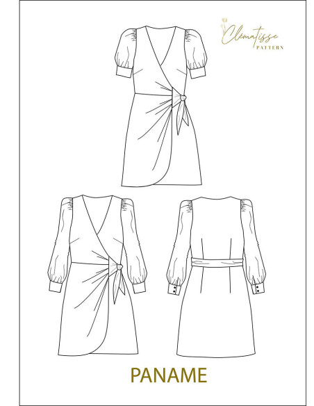 Patron de robe Paname - Clématisse Pattern