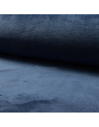Tissu doudou câlin - Bleu jeans