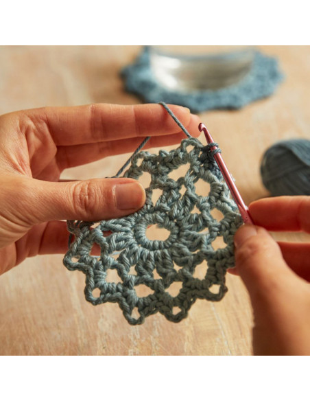Kit crochet - Mes dessous de verre façon mandala