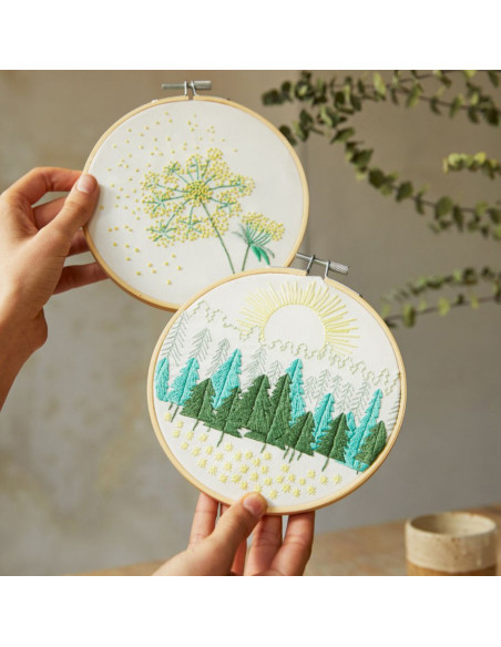Kit duo broderie - Balade en forêt