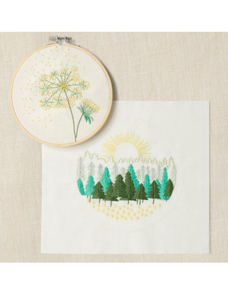 Kit duo broderie - Balade en forêt