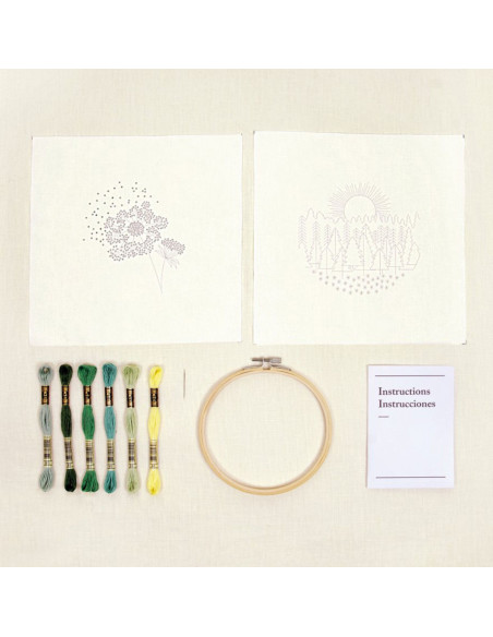 Kit duo broderie - Balade en forêt