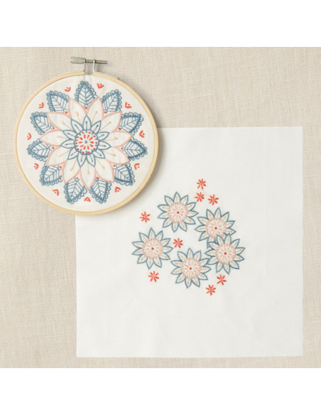 Kit duo broderie - Fleurs du levant