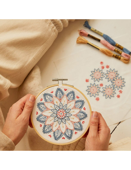 Kit duo broderie - Fleurs du levant