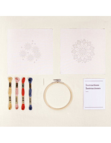 Kit duo broderie - Fleurs du levant