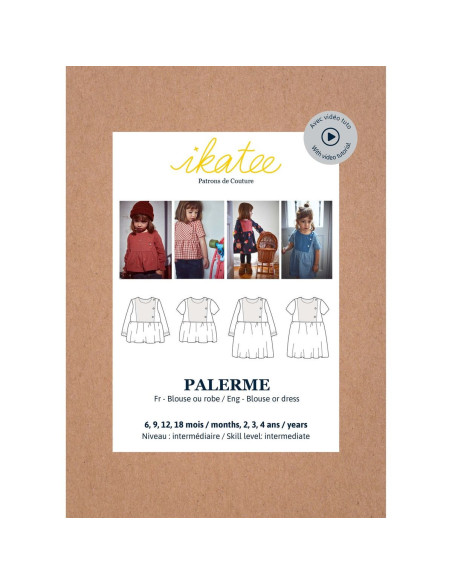 Patron de blouse ou robe Palerme - Ikatee