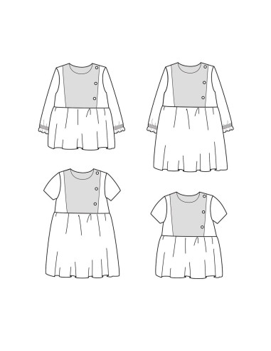 Patron de blouse ou robe Palerme - Ikatee