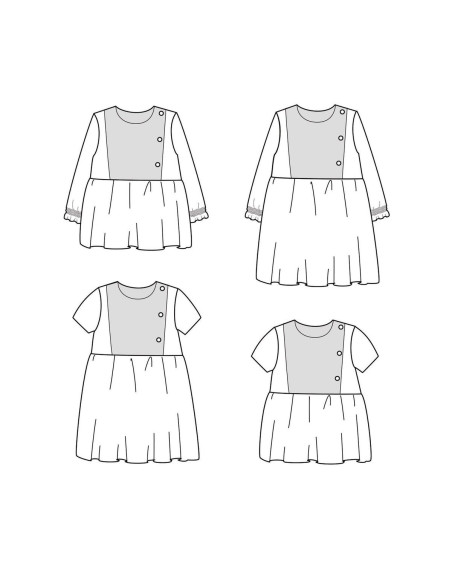 Patron de blouse ou robe Palerme - Ikatee