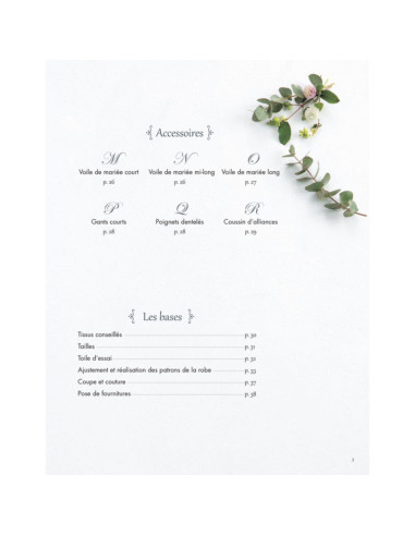 Livre je couds ma robe de mariée - 12 patrons & 6 accessoires