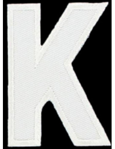 Écusson thermocollant lettre K