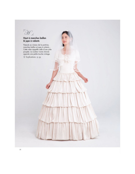 Livre je couds ma robe de mariée - 12 patrons & 6 accessoires