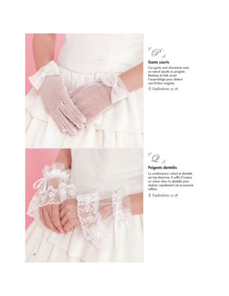 Livre je couds ma robe de mariée - 12 patrons & 6 accessoires