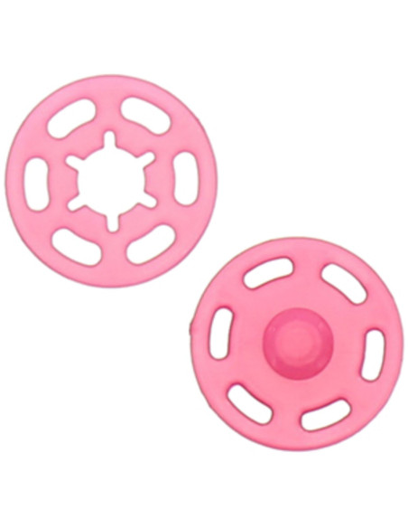 Bouton pression plastique - Fuchsia