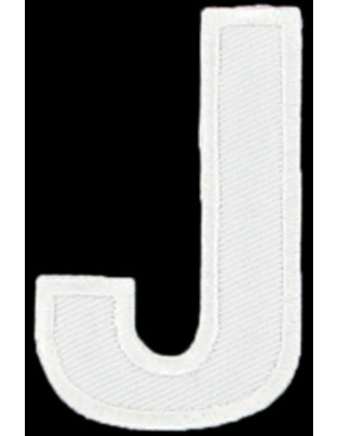 Écusson thermocollant lettre J