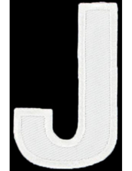 Écusson thermocollant lettre J