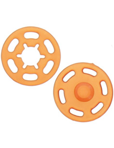 Bouton pression plastique - Orange
