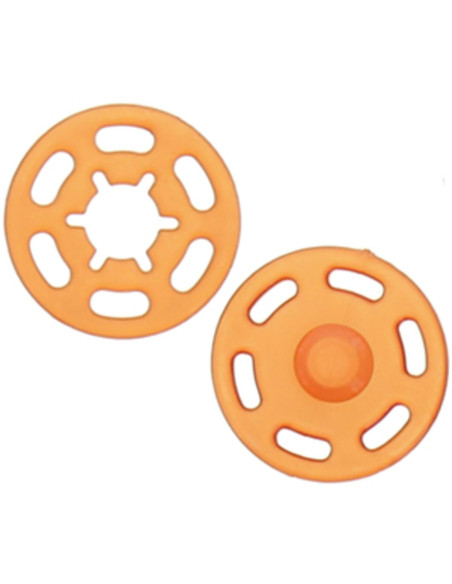 Bouton pression plastique - Orange