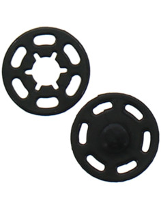 Bouton pression plastique - Noir
