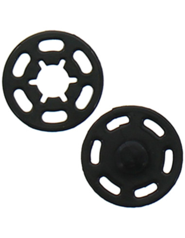 Bouton pression plastique - Noir